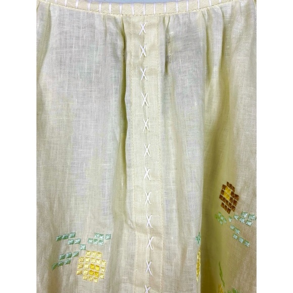 Innika Choo Hans Embroidered Linen Mini Smock Dress Tunic New 2 OS - Picture 4 of 16